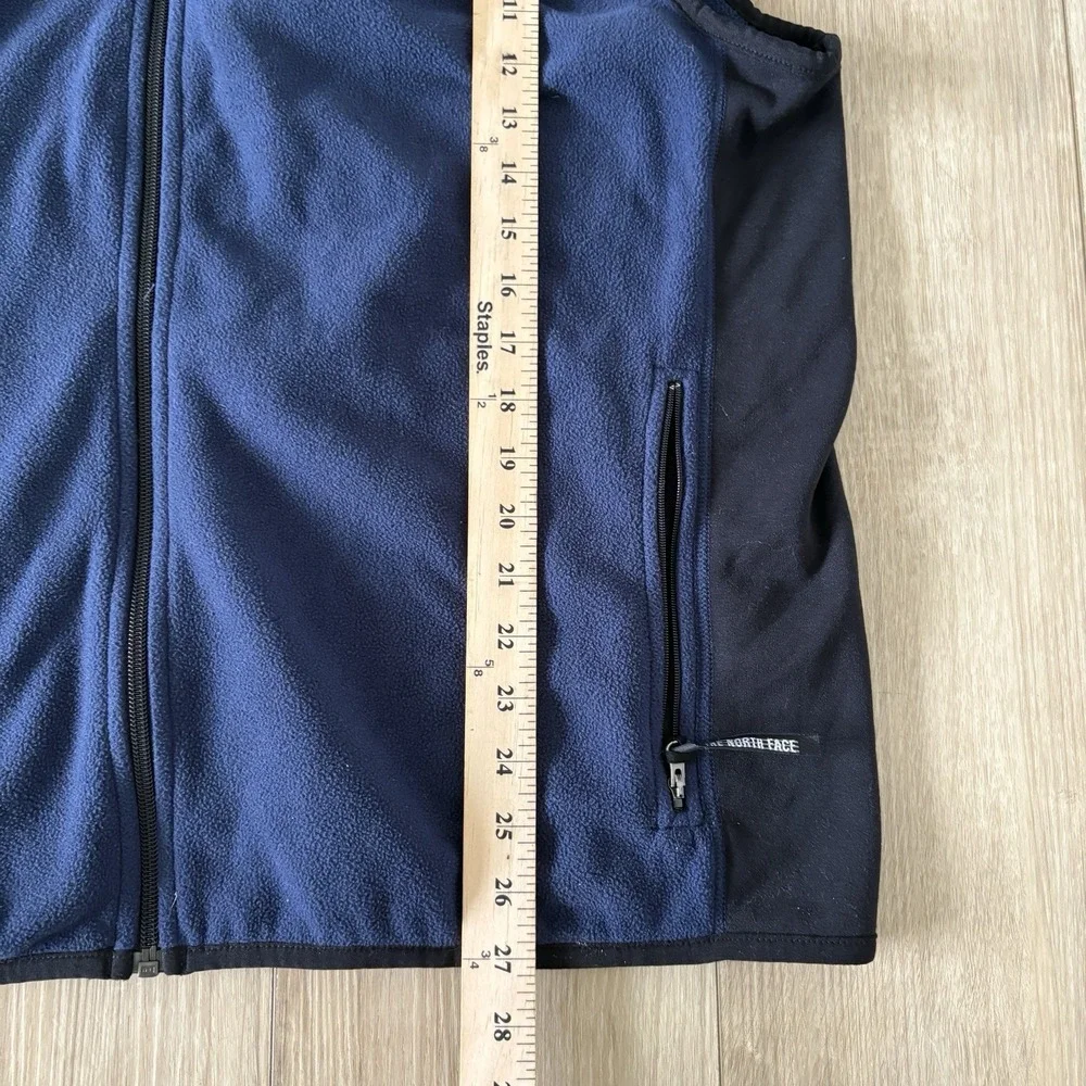THE NORTH FACE Full Zip Blue Fleece Vest Mens XXL